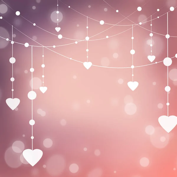 Srdce Barevném Pozadí Valentýna — Stock fotografie
