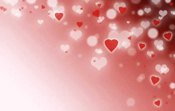 Srdce Barevném Pozadí Valentýna — Stock fotografie