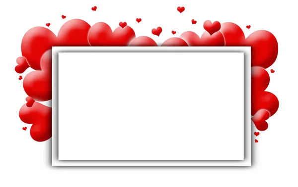 Romantické Valentýnské Pozadí Kopírovací Prostor — Stock fotografie