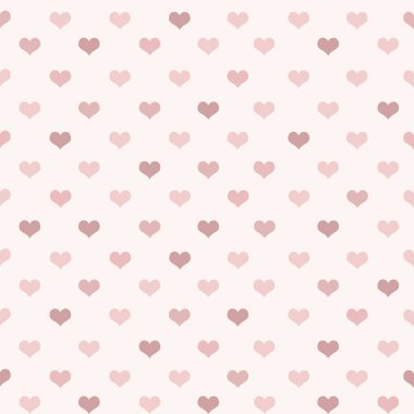 Background pattern, colored small hearts