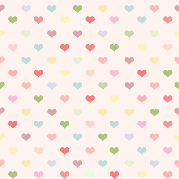 Background Pattern Colored Small Hearts — 图库照片
