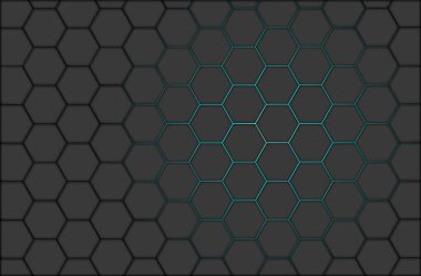 Çeşitli web siteleri, sanat eserleri, grafikler, kartpostallar, afişler, reklamlar ve daha fazlası için soyut bir arkaplan. Neon ışıklı koyu arkaplan.