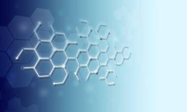 Tıbbi geçmişi soyut. Kopyalama alanı olan arka plan, yumuşak odak. Geleceksel arkaplan.