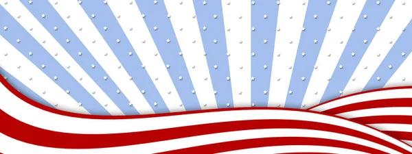 Fluttering Red White Flag Striped Background Independence Day American Flag — Stock Photo, Image