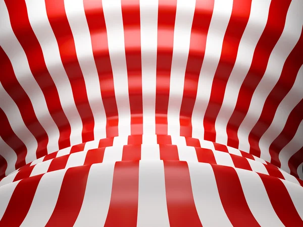 Vermelho e branco linhas de onda fundo — Fotografia de Stock