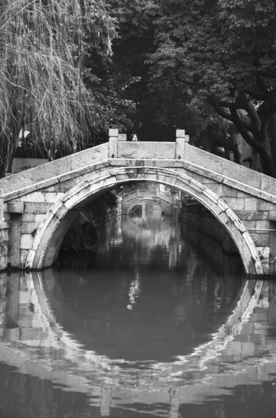 Puente Piedra Sobre Río Tong China —  Fotos de Stock