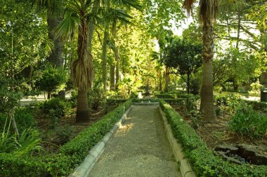 İspanya 'nın Endülüs bölgesindeki küçük beyaz Ronda kasabasında Alameda del Tajo adlı küçük ve çok yeşil bir park.