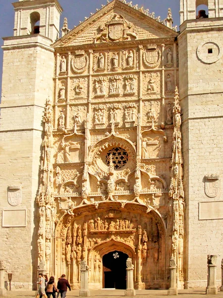 Spanya Nın Valladolid Kentindeki Büyük Anıtlardan Biri Olan San Pablo — Stok fotoğraf