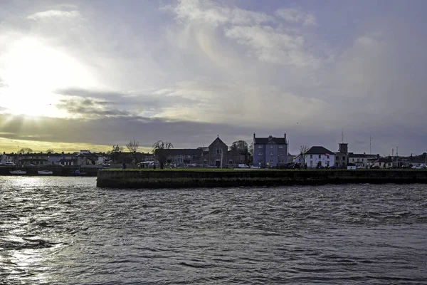 Skyline Van Corrid Rivier Galway Ierland — Stockfoto