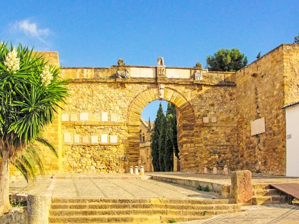 Ιστορική Πύλη Arco Los Gigantes Στην Antequera Μάλαγα Ανδαλουσία Ισπανία — Φωτογραφία Αρχείου