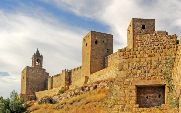 Antequera Fellegvárának Falai Malaga Andalúzia Spanyolország — Stock Fotó