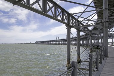 Huelva 'daki Tinto rıhtımı, Endülüs, İspanya