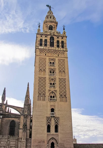 Giralda Дзвіниця Собору Севільї Андалусія Іспанія — стокове фото