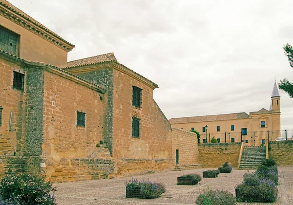 Kolej Kilisesi Osuna Üniversitesi Seville Endülüs Spanya Cephesinin Ayrıntıları — Stok fotoğraf