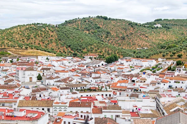 Constantina Uma Das Mais Belas Aldeias Montanha Sevilha Norte Com — Fotografia de Stock