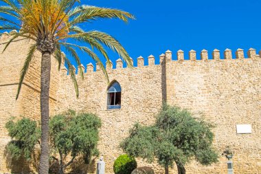 Rota 'daki Ay Kalesi, Beyaz Cadiz kasabası, Endülüs, İspanya