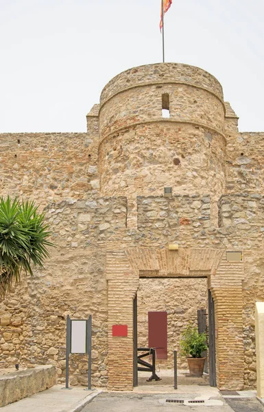 Entrance Gate Castle Santiago Sanlucar Barrameda Cadiz Andalusia Spain Vertically — Stock Photo, Image