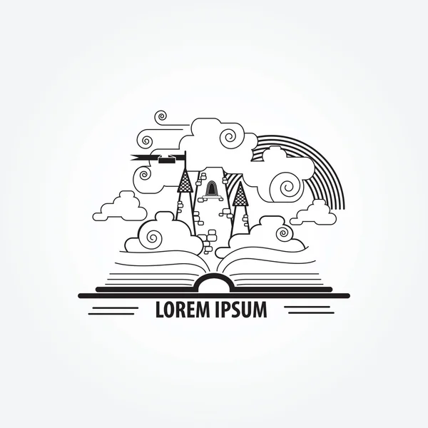 Peri masalları, açık kitap simgesi.