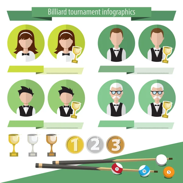 Infographics Bilardo simgeler