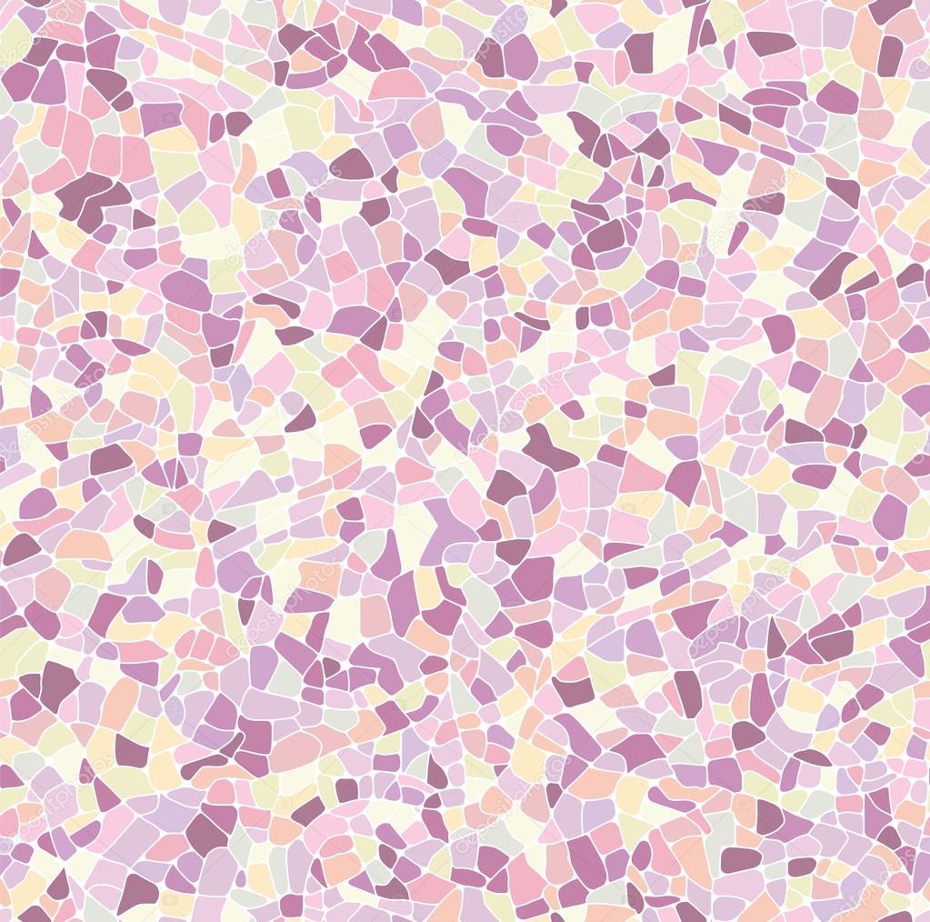 Vector seamless mosaic of fragments of different shapes.