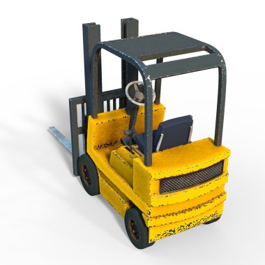 forklift 3d cg render