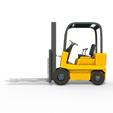 forklift 3d cg render
