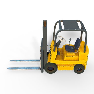 forklift 3d cg render