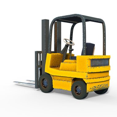 forklift 3d cg render