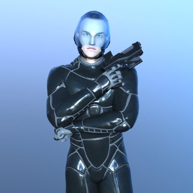 bir süper kahraman 3d cg render