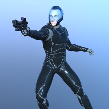 bir süper kahraman 3d cg render