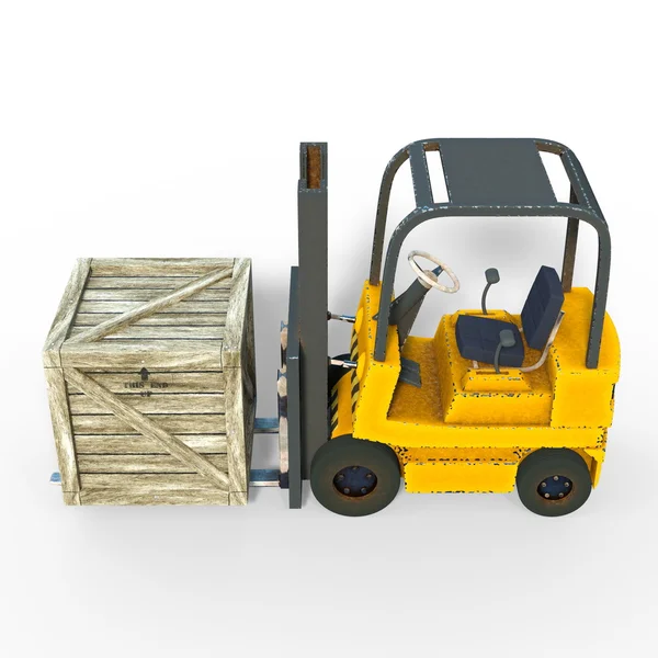 forklift 3d cg render