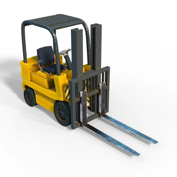 3D CG rendering of a forklift — Stock Photo, Image