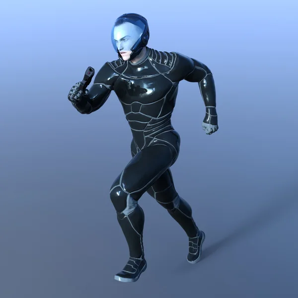 3D CG візуалізація супергероя — стокове фото