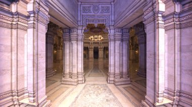 3d cg işleme bir grand salon