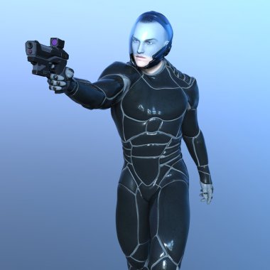 bir süper kahraman 3d cg render