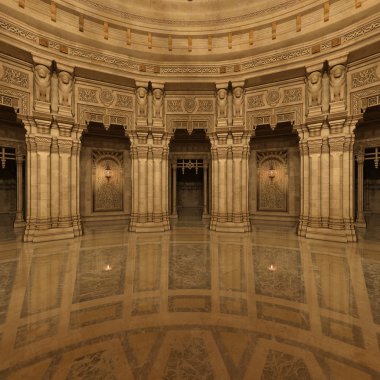 3d cg işleme bir grand salon