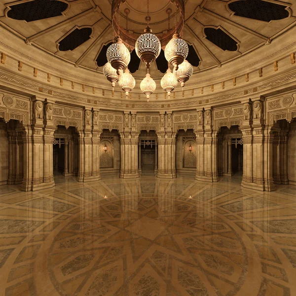 Renderowania 3D cg grand Hall — Zdjęcie stockowe