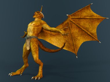 bir canavar 3d cg işleme