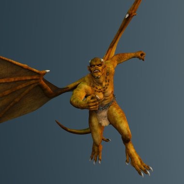 bir canavar 3d cg işleme