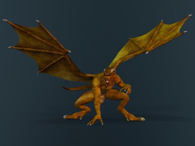 bir canavar 3d cg işleme