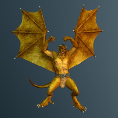 bir canavar 3d cg işleme