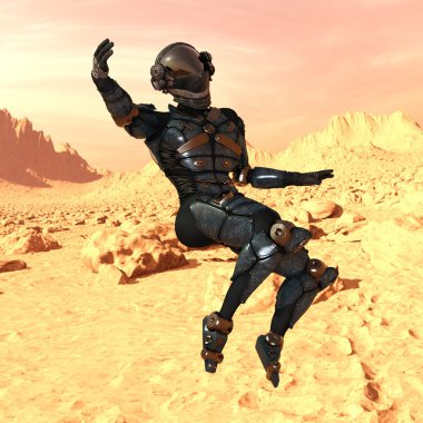 3d cg işleme bir robot