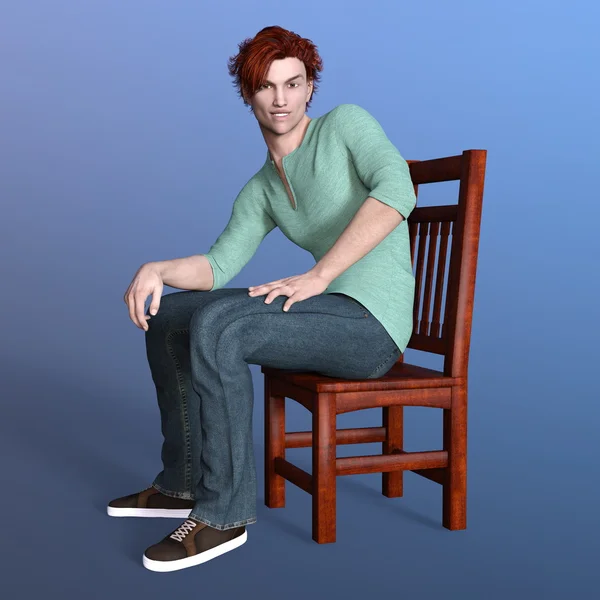 3D CG representación de un hombre joven — Foto de Stock