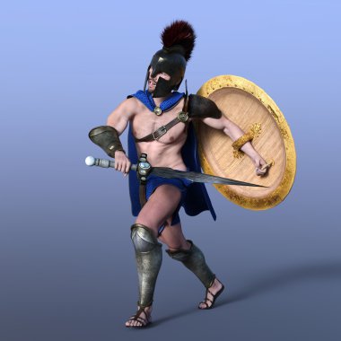 3d cg işleme bir gladyatör