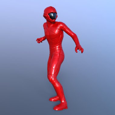 bir süper kahraman 3d cg render