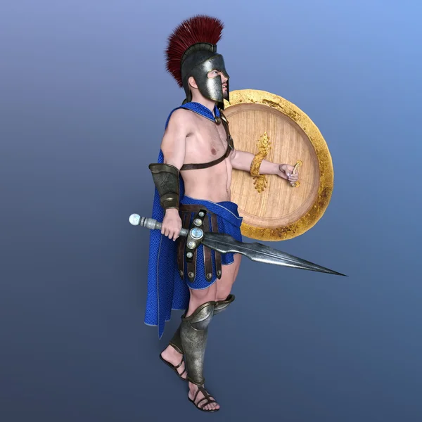 3D-cg rendering een Gladiator — Stockfoto