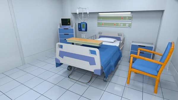 3D-s cg teszi a betegszobák — Stock Fotó