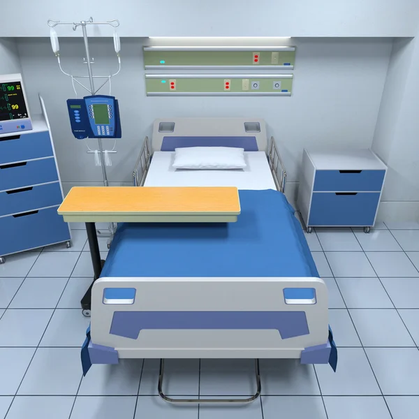 Rendering 3D CG di una stanza malata — Foto Stock