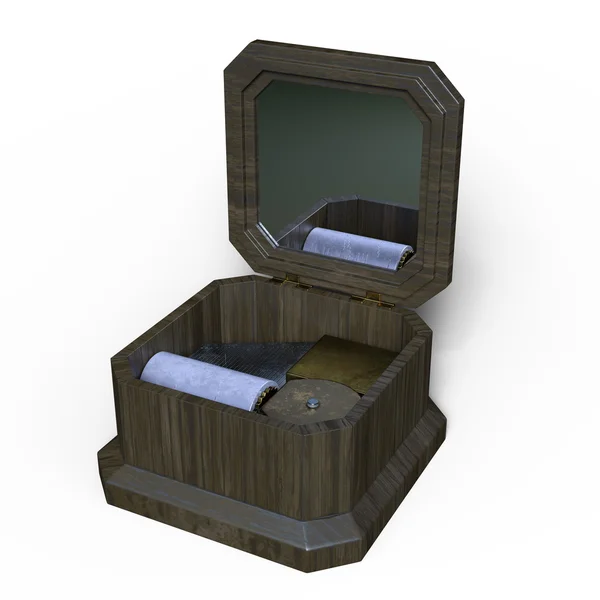 3D CG rendering of a music box — Stock Photo, Image