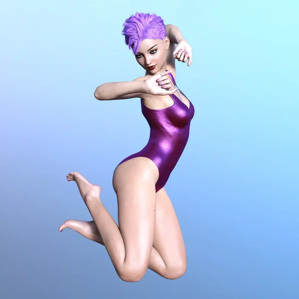 3D CG renderização de um dançarino — Fotografia de Stock